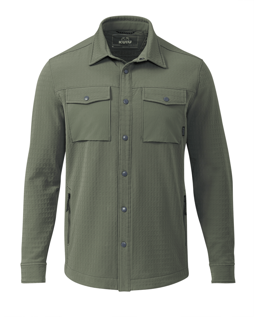 Blockfield Fleece Shirt Jacket | Dark Sage