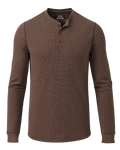 Canyon Waffle Henley | Cedar Heather
