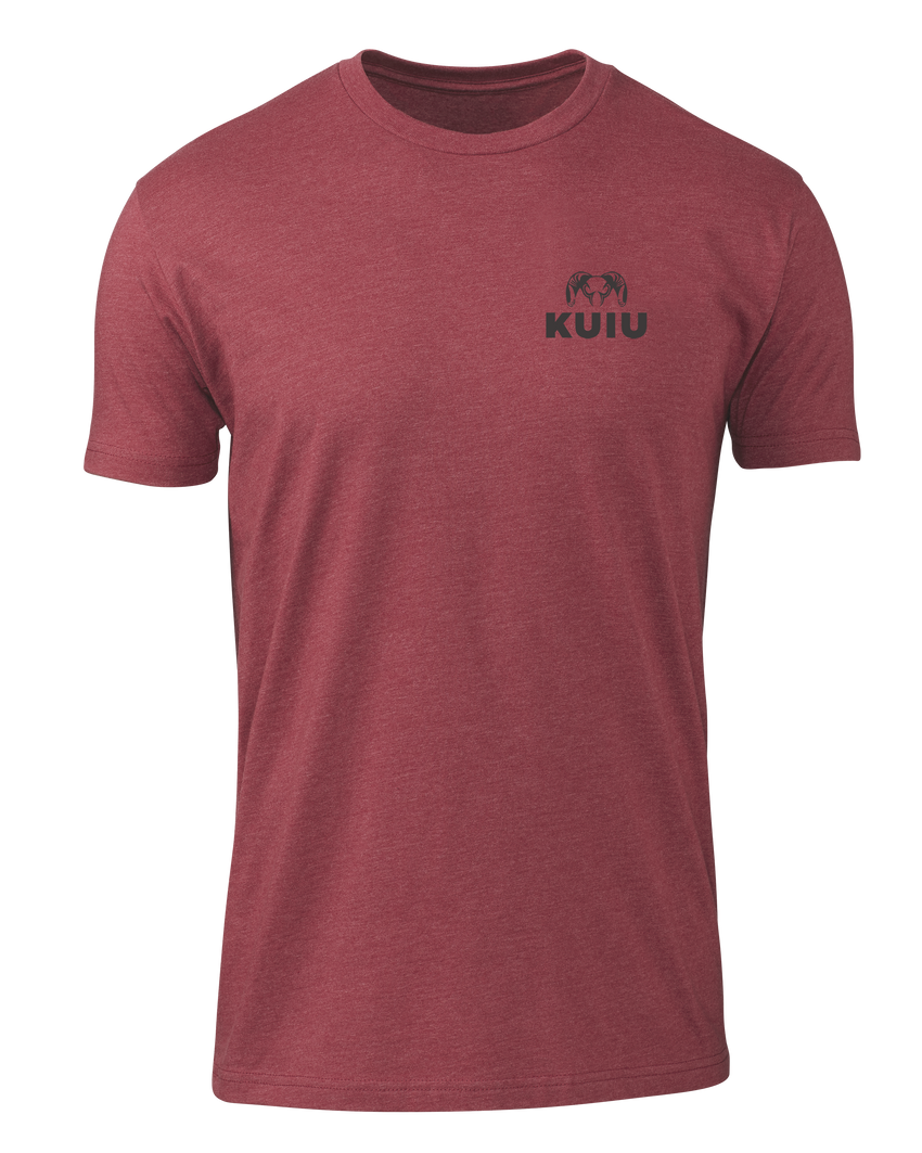 KUIU Ram Chest Logo T-Shirt | Cardinal