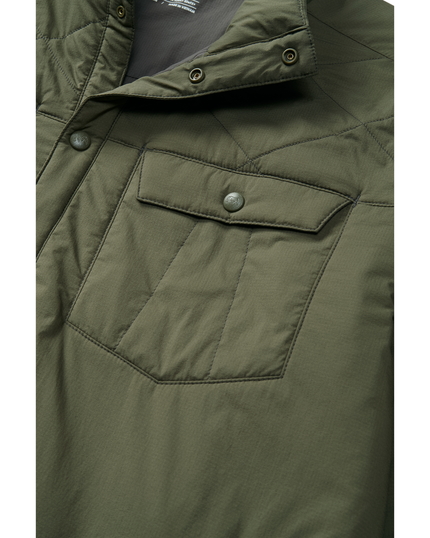 Outlet Base Camp Insulated Snap Shirt | Olive