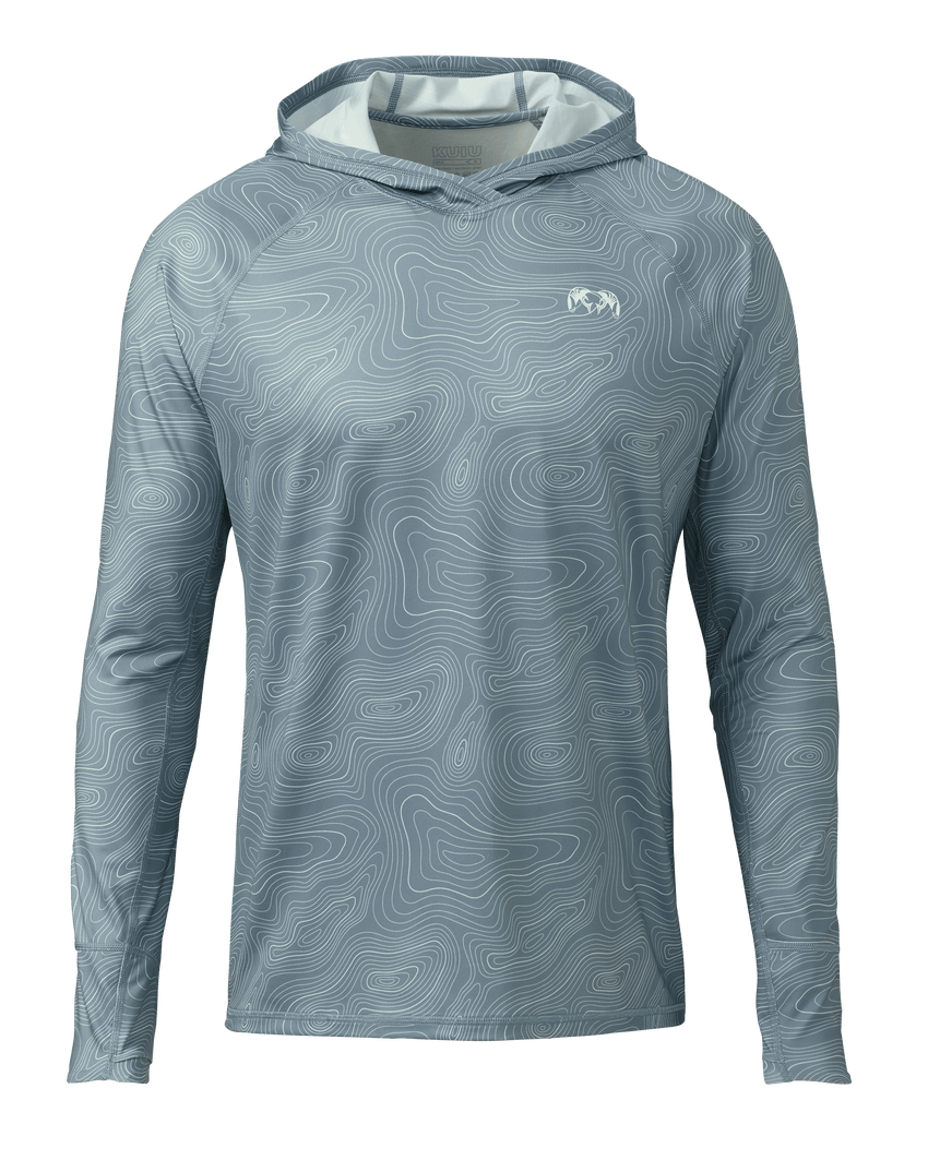 Gila LS Hoodie Topo | Glacier Topo Print