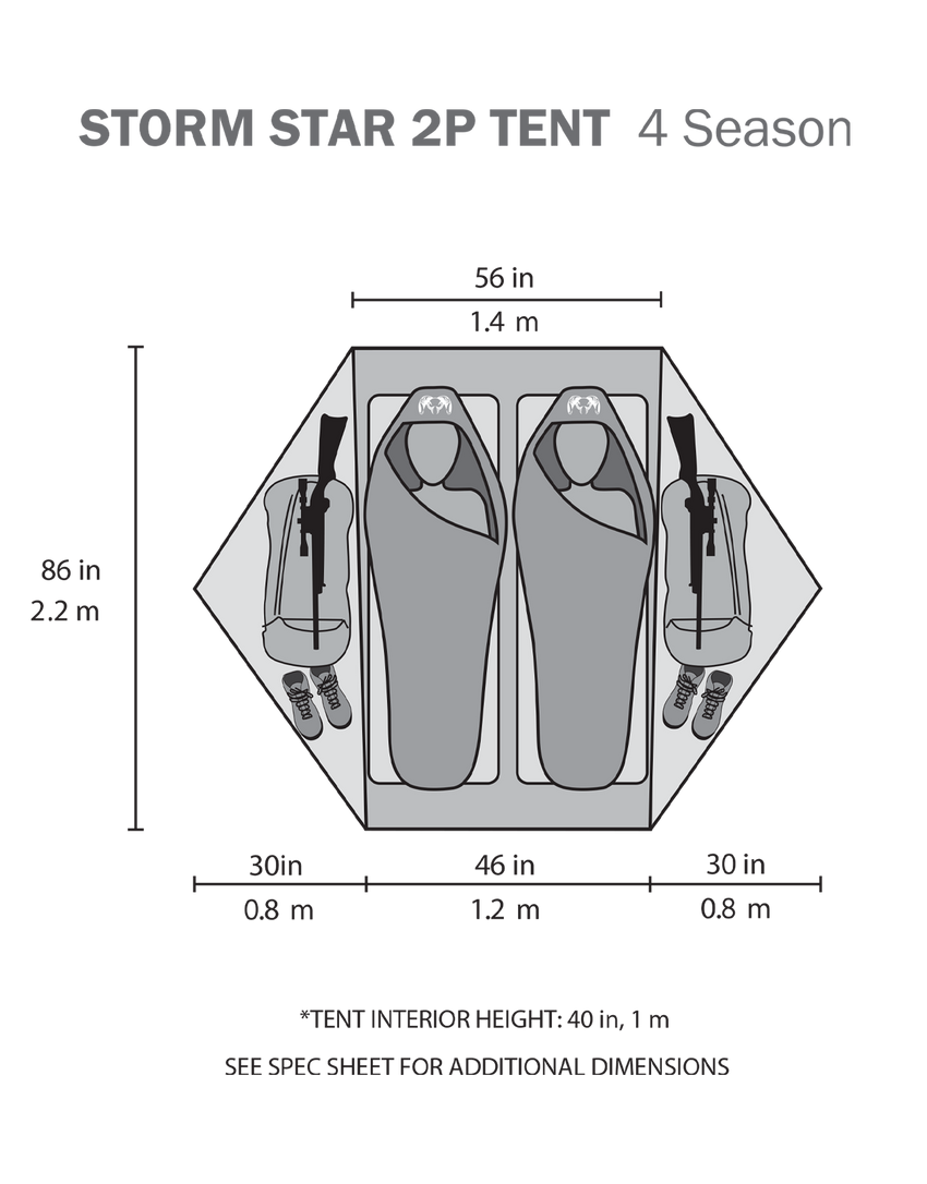 Storm Star 2 Person Tent | Major Brown